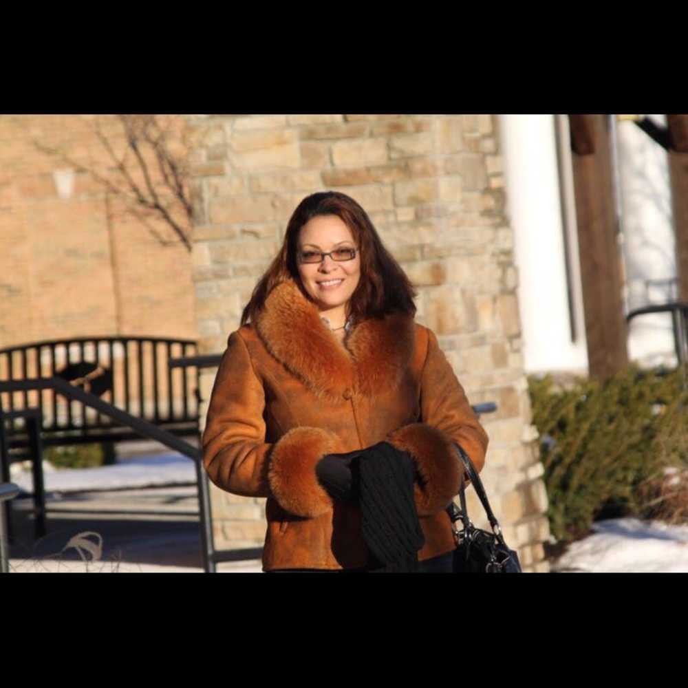 Shearling Jacket w/Fox fur shawl collar/cuffs.